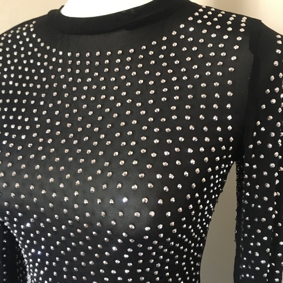 Sheer Rhinestone Dress✨✨✨ - Picture 2 of 5